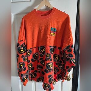 Walt Disney World Halloween Mickey Mouse Pumpkin Spirit Jersey XL 2023